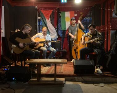 Photo du concert de jazz manouche à la Maison Blanche - Toulouse